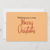 ベツレヘムの星、キリストの誕生 カード (裏面)