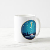 ベツレヘムの星。クリスマスギフトマグカップ コーヒーマグカップ (正面右)