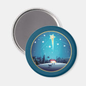 ベツレヘムの星。クリスマスプレゼント磁石 マグネット (正面/裏面)