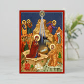 ベツレヘムの星 箔招待状 (立ち正面)