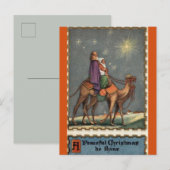 ベツレヘムへのヴィンテージクリスマスポストカード ポストカード (正面/裏面)