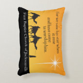 ベツレヘムカスタムクリスマスの三つの賢い男性の星 アクセントクッション (正面(垂直))