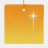 ベツレヘムカスタムクリスマスの三つの賢い男性の星 セラミックオーナメント (裏面)