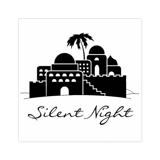 ベツレヘムクリスマス気持ちラバーアートスタンプ ラバースタンプ (インプリント)