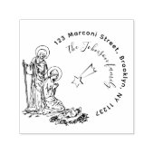 ベツレヘムスターホーリーファミリー差出人住所 セルフインキングスタンプ (デザイン)