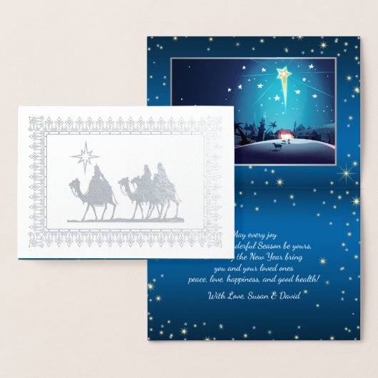 ベツレヘムラグジュアリークリスマス 箔カード (ディスプレー)
