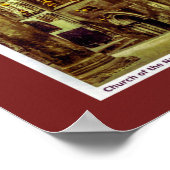 ベツレヘム出生教会。クリスチャン美術 ポスター (角)