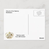 ベツレヘム出生教会 ポストカード (裏面)