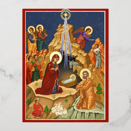 ベツレヘム星 箔シーズンポストカード