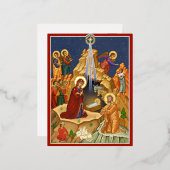 ベツレヘム星 箔シーズンポストカード (正面/裏面)