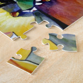 ベツレヘム花水彩画の黄色い星 ジグソーパズル (側面)