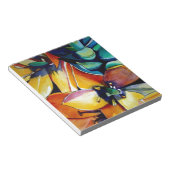 ベツレヘム花水彩画の黄色い星 ノートパッド (アングル)