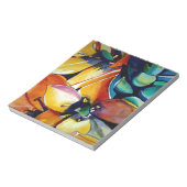 ベツレヘム花水彩画の黄色い星 ノートパッド (回転)