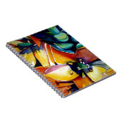 ベツレヘム花水彩画の黄色い星 ノートブック (右側)