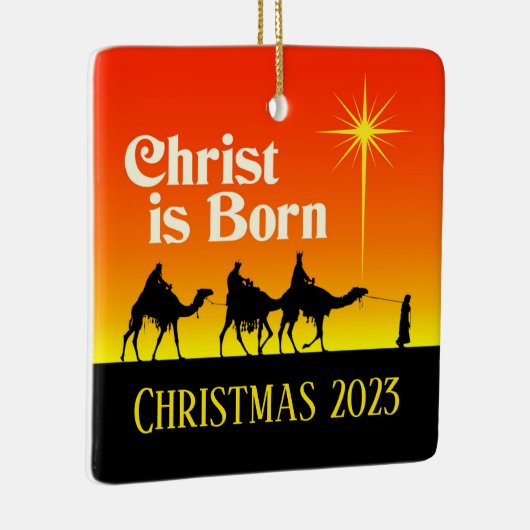 ベツレヘム・クリスマスの三人の賢者スター セラミックオーナメント (右)