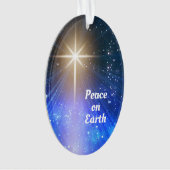 ベツレヘム・クリスマスの星、地球の平和 オーナメント (正面)