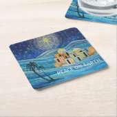 ベツレヘム・ハヌカーの平和 スクエアペーパーコースター (アングル)