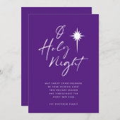 ベツレヘム・パープルの聖なる夜王室のの星 シーズンカード (正面/裏面)