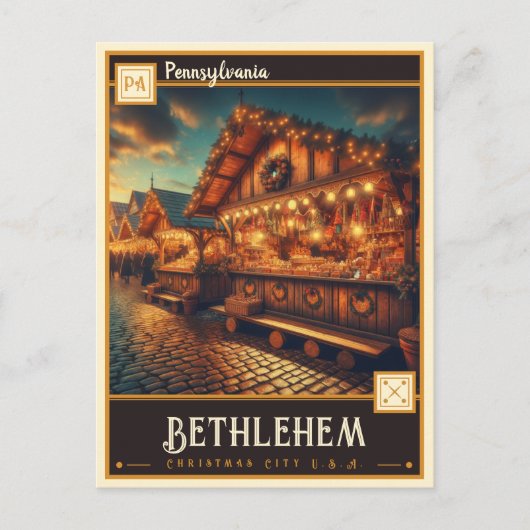 ベツレヘム（ペンシルベニア州） |ヴィンテージ ポストカード (正面)