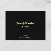 ベツレヘムATCの星 名刺 (裏面)