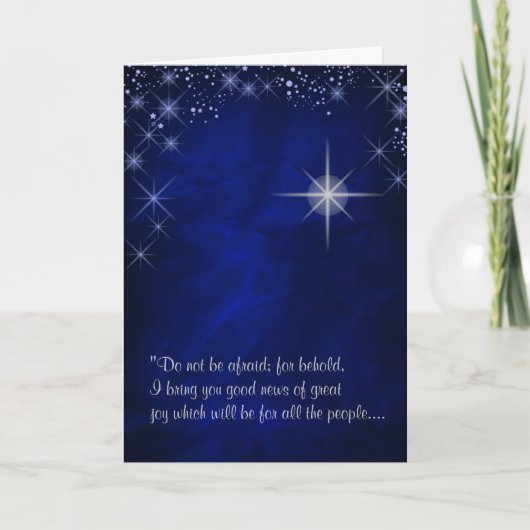 ベツレムの星 初のクリスマス シーズンカード (正面)