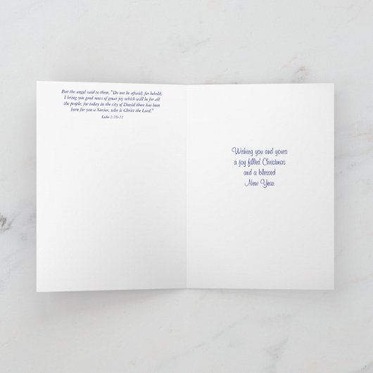 ベツレムの星 初のクリスマス シーズンカード (内部)