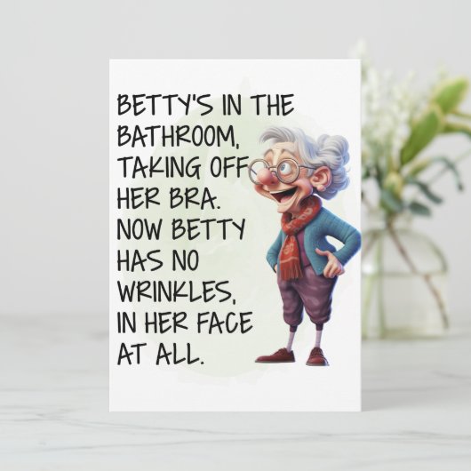 ベティおもしろいがトイレに居る 招待状 (スタンド正面)