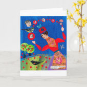 ベティの挨拶状 カード (黄色い花)