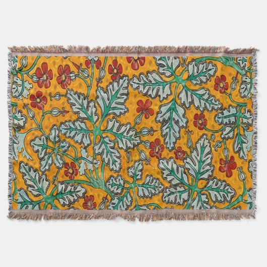 ベティの黄色い花 スローブランケット (正面)