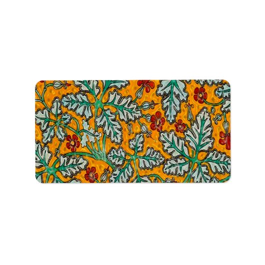 ベティの黄色い花 ラベル (正面)