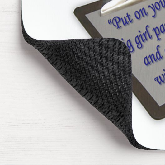 ベティナースは、"置かれてあなたの大きい女の子のパンティー言います、 マウスパッド (コーナー)