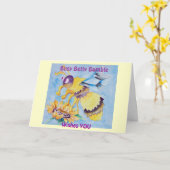 ベティブンブンいう音忙し誕生日カード カード (黄色い花)