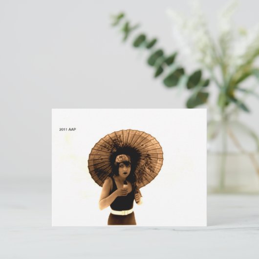 ベティ・コンソン美しいの水着 ポストカード (スタンド正面)