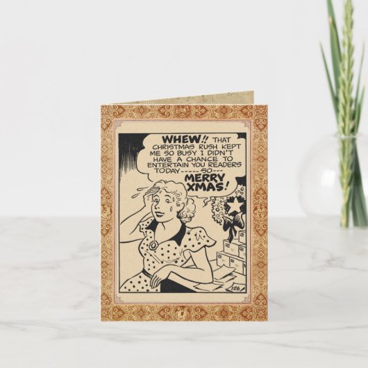 「ベティ・ブラウンの聖降誕祭お目出とう」 カード (正面)