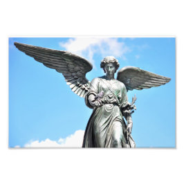 ベテスダ噴水像ニューヨーク州セントラルパーク フォトプリント           