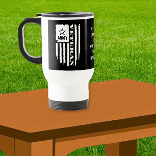 ベテランであることは決して終わらない ARMY USA フラッグ トラベルマグ