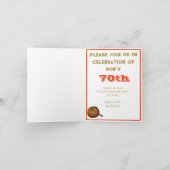 ベテランではない古い誕生日パーティー 招待状 (内部)