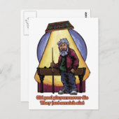 ベテランのプールプレーヤー ポストカード (正面/裏面)