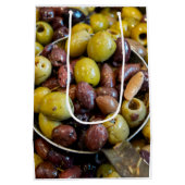 ベテランの黒と緑のオリーブ ミディアムペーパーバッグ (裏面)