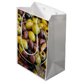 ベテランの黒と緑のオリーブ ミディアムペーパーバッグ (裏面アングル)