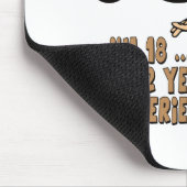 ベテランの18歳児の第50誕生日プレゼント マウスパッド (コーナー)