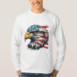 ベテランズイーグルギフト - アメリカ国旗デザイン Tシャツ