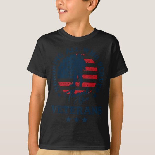 ベテランズデー お疲れ様でした すべての奉仕者に感謝を Ame Tシャツ (正面)