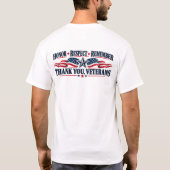 ベテランズ・デー 愛国心 Tシャツ (裏面)