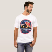 ベテランズ・デー 愛国心 Tシャツ (正面フル)