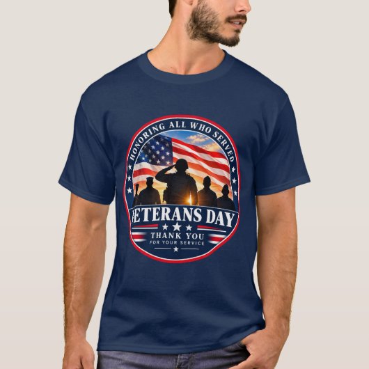 ベテランズ・デー 愛国心 Tシャツ (正面)