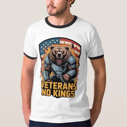 ベテランズ・ノー・キングス グラフィックベア Tシャツ (正面)
