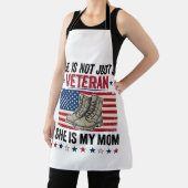 ベテランママ 愛国 軍靴 Tシャツ デザイン エプロン (インサイチュ)