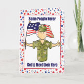 ベテラン兵士への感謝カード カード (正面)