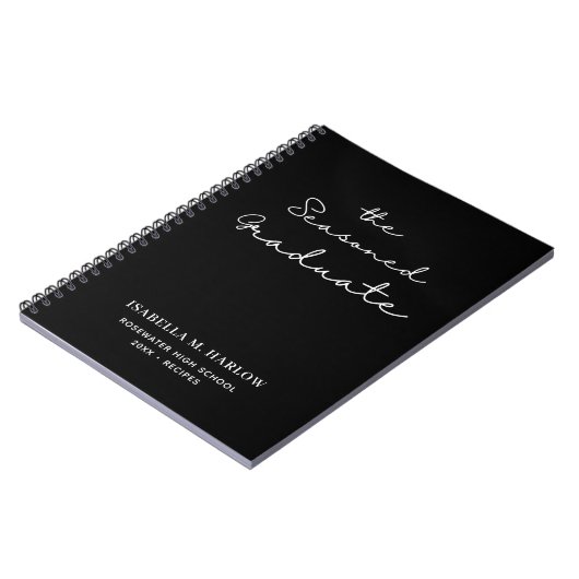 ベテラン大学院パーソナライズされたレシピ ノートブック (左側)